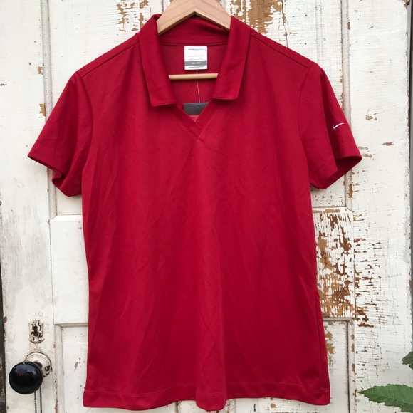 🍄 Nike Golf Red Dri-Fit Polo Shirt - Picture 8 of 8